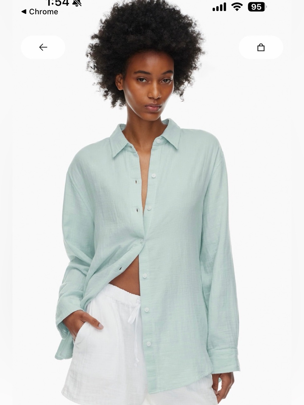 Aritzia Little Moon Sail Shirt